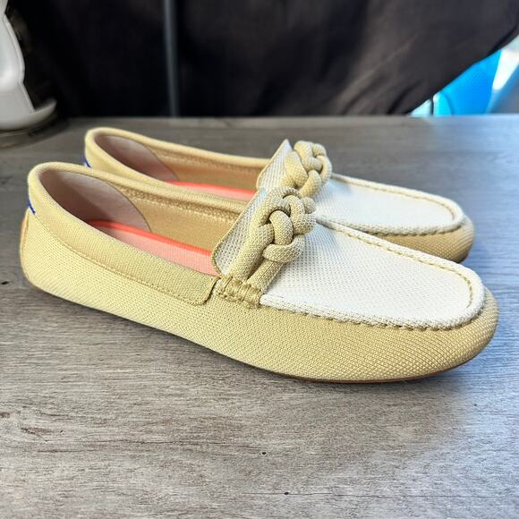 Rothy's The Braid Driver Cappuccino Size 10.5 Cream - Picture 3 of 7